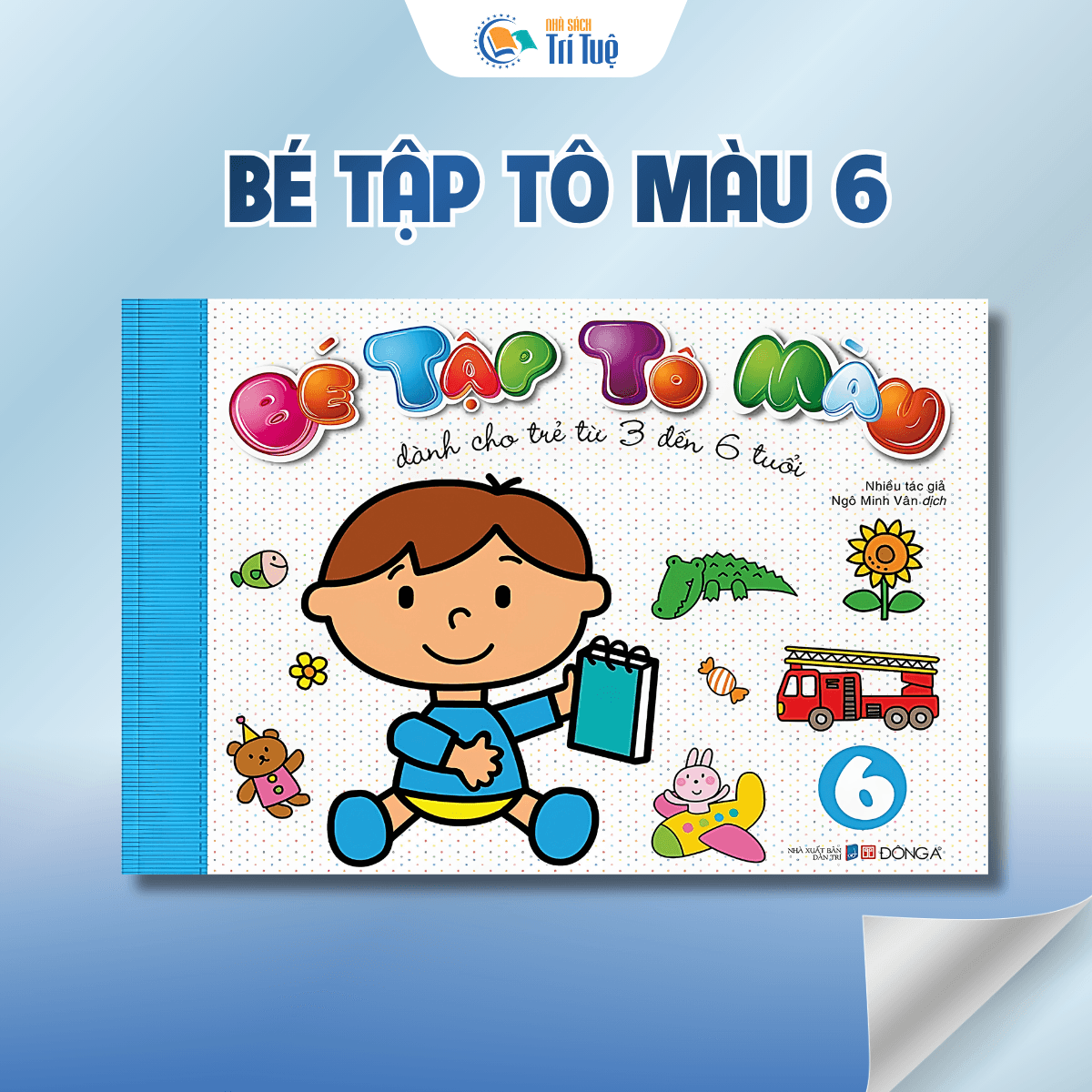 Bộ Bé tập tô màu dành cho trẻ (3 đến 6 tuổi)( 5 quyển)