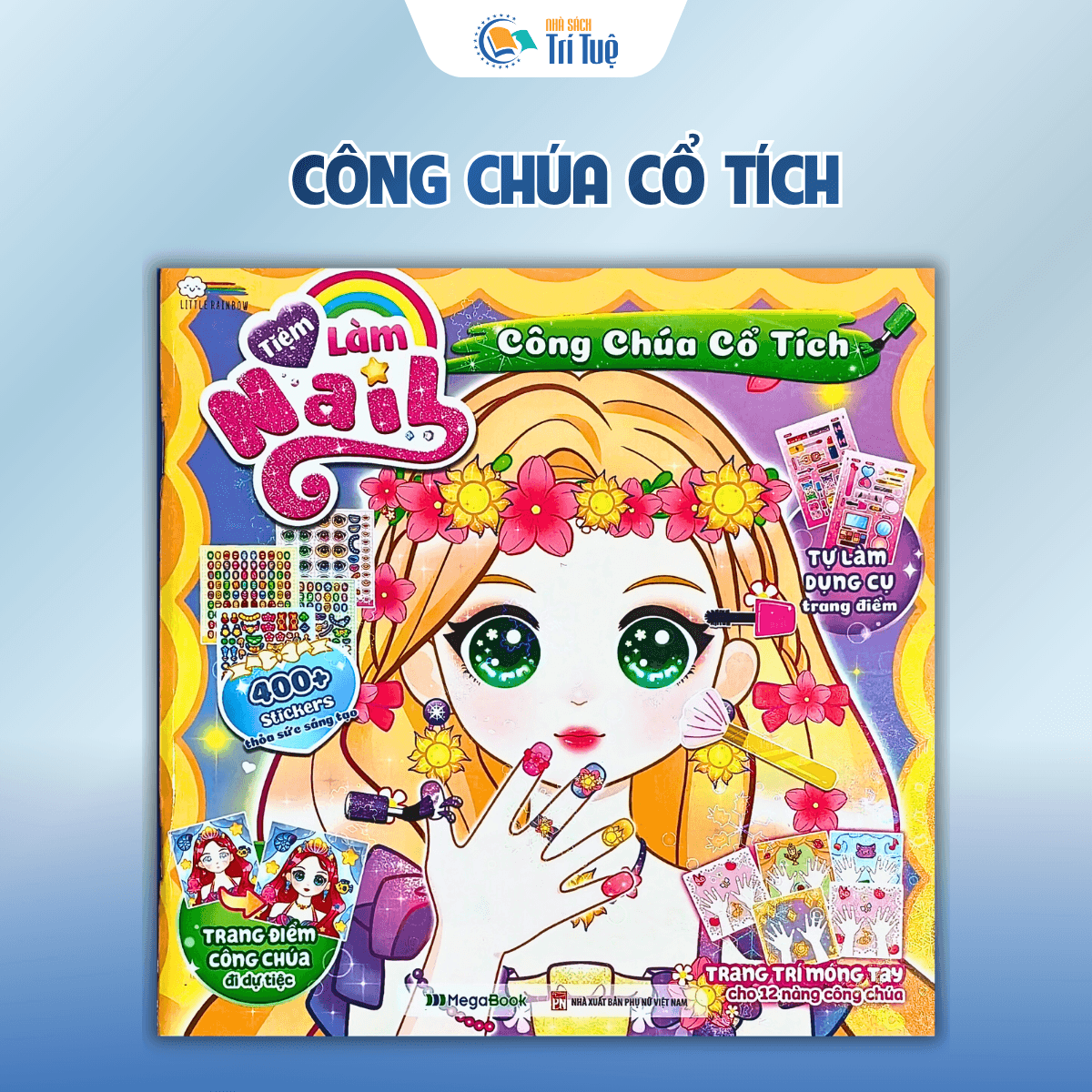 Bộ Dán sticker tiệm làm nails( 4 cuốn )
