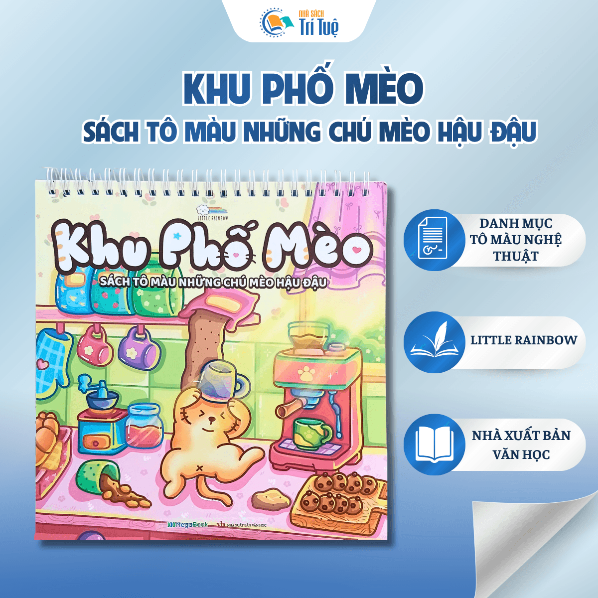 Khu phố mèo Sách tô màu những chú mèo hậu đậu