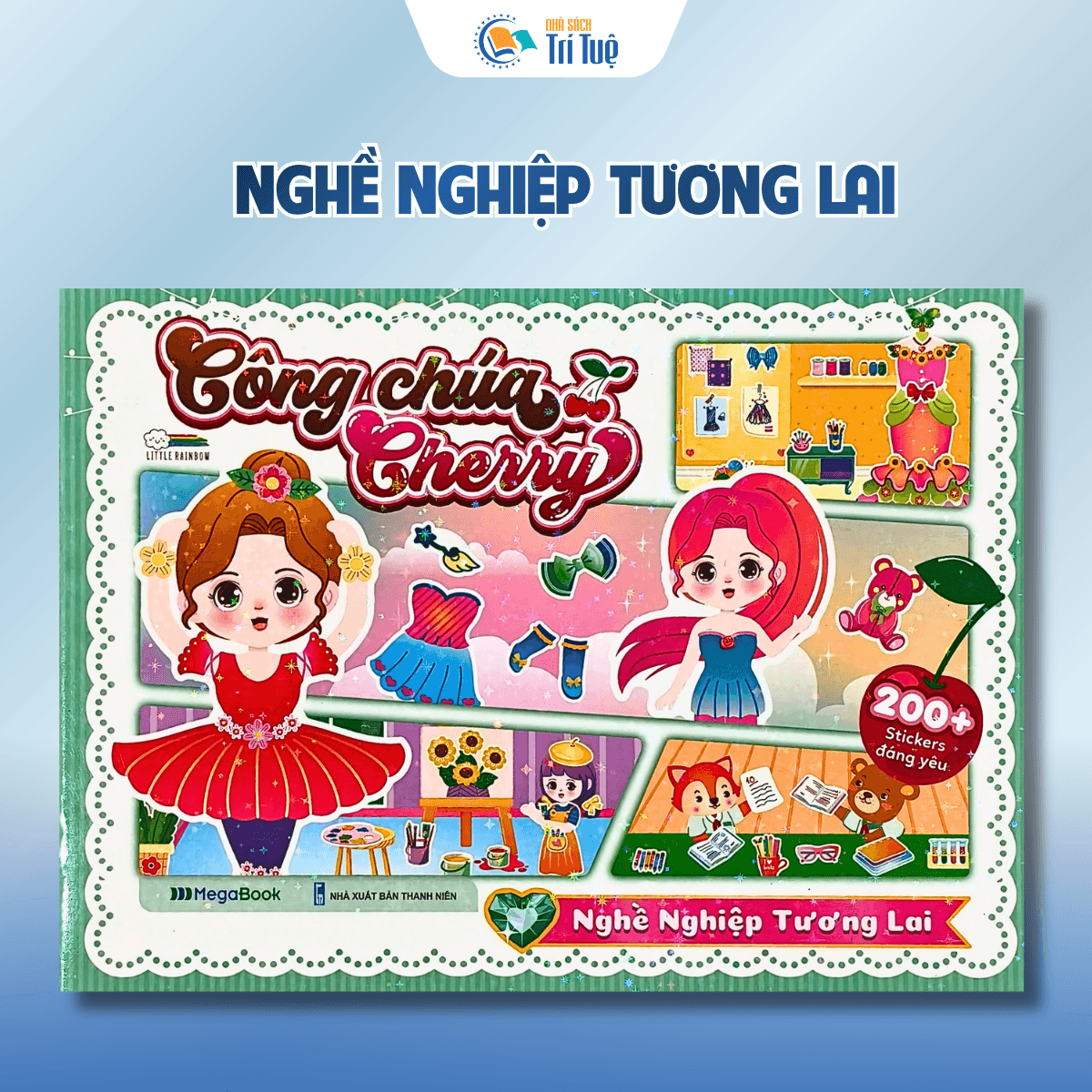 Combo sticker công chúa cherry (5 cuốn)
