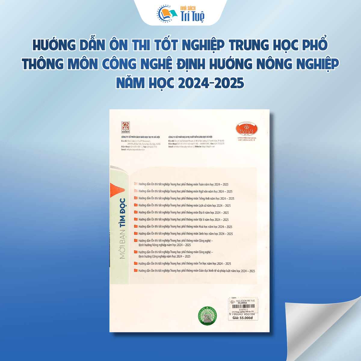 Hướng dẫn ôn thi tốt nghiệp THPT môn Công nghiệp - định hướng nông nghiệp (2024-2025)