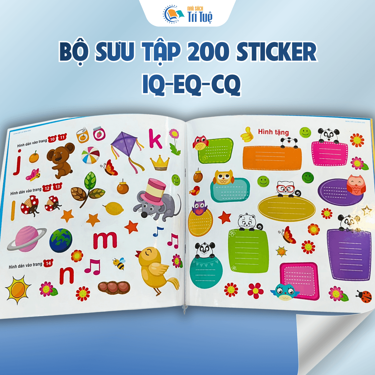 Bộ Sưu tập 200 sticker IQ-EQ-CQ( 6 cuốn )