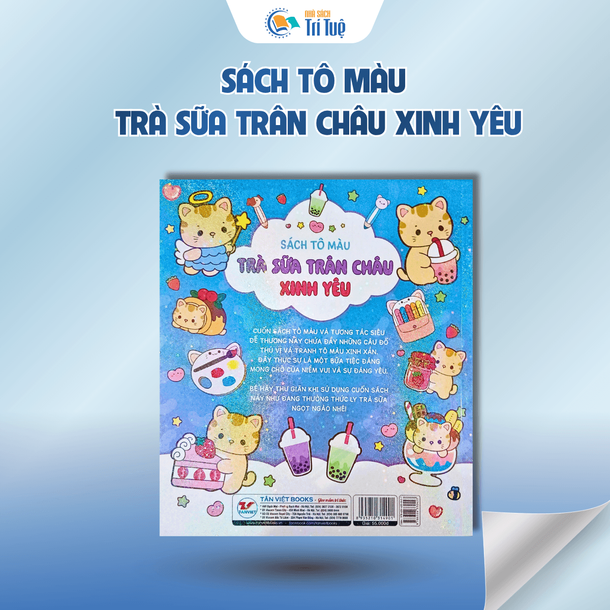 Sách tô màu - Trà sữa chân trâu xinh yêu