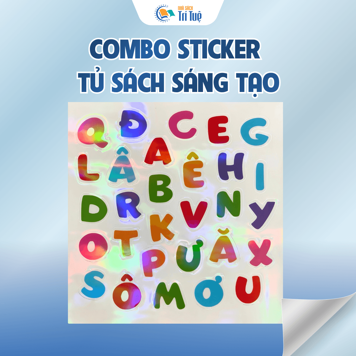 Combo sticker tủ sách sáng tạo( 5 cuốn )