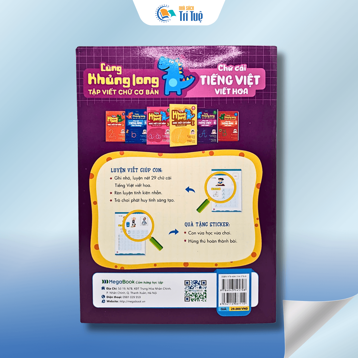 Cùng Khủng Long Tập Viết Chữ Cơ Bản - Quyển 6 - Bé Gái