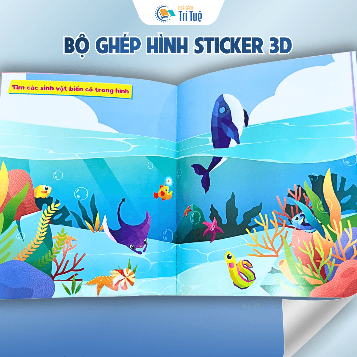 Bộ Ghép hình sticker 3D( 3 cuốn )