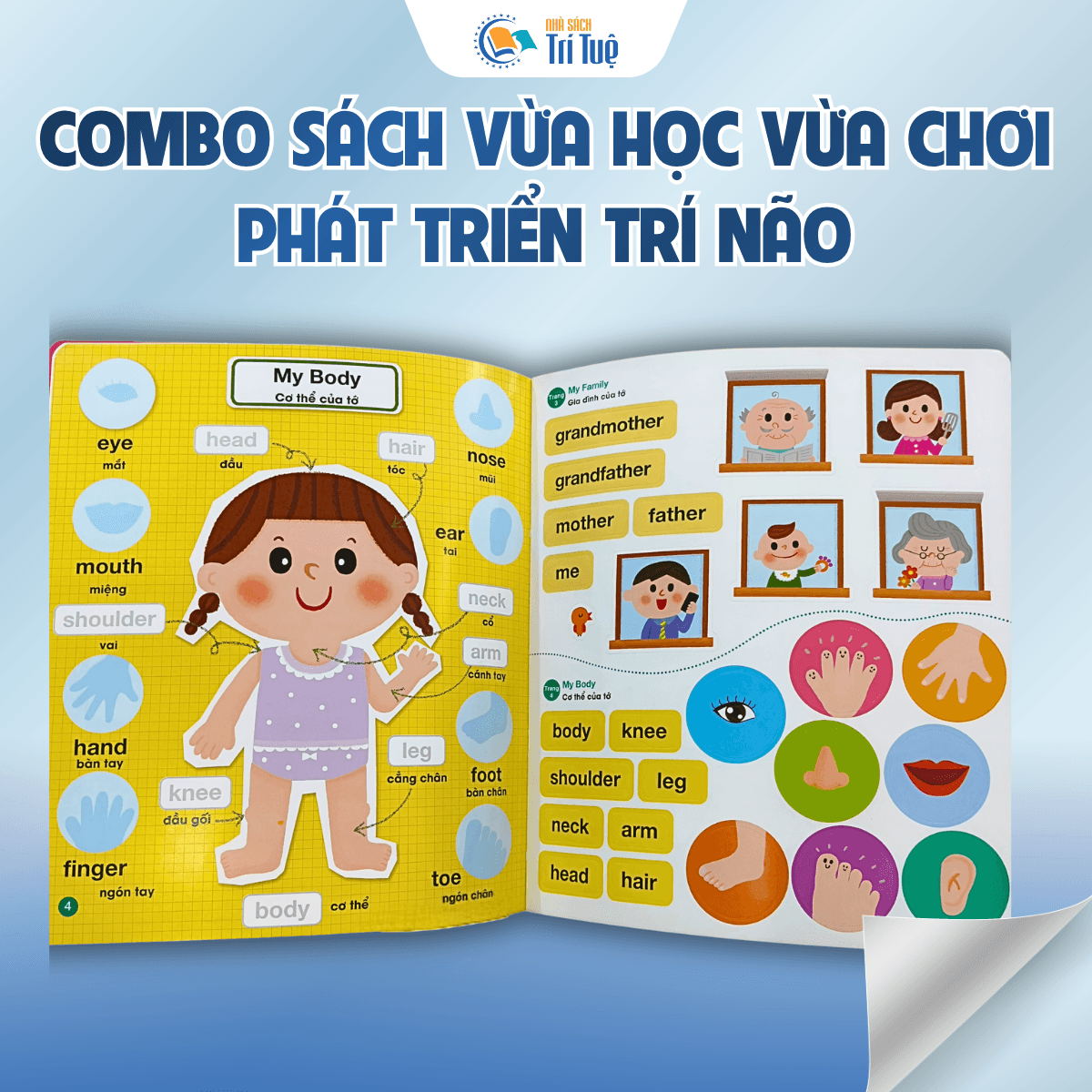 Combo Sách vừa học vừa chơi phát triển trí não( 5 cuốn )