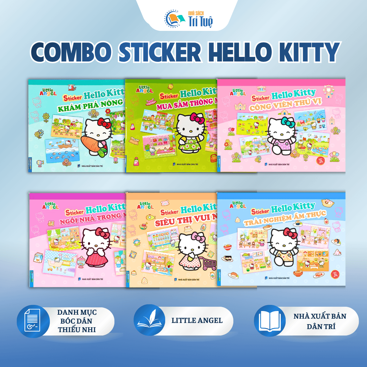Combo sicker Hello Kitty ( Bộ 6 cuốn)