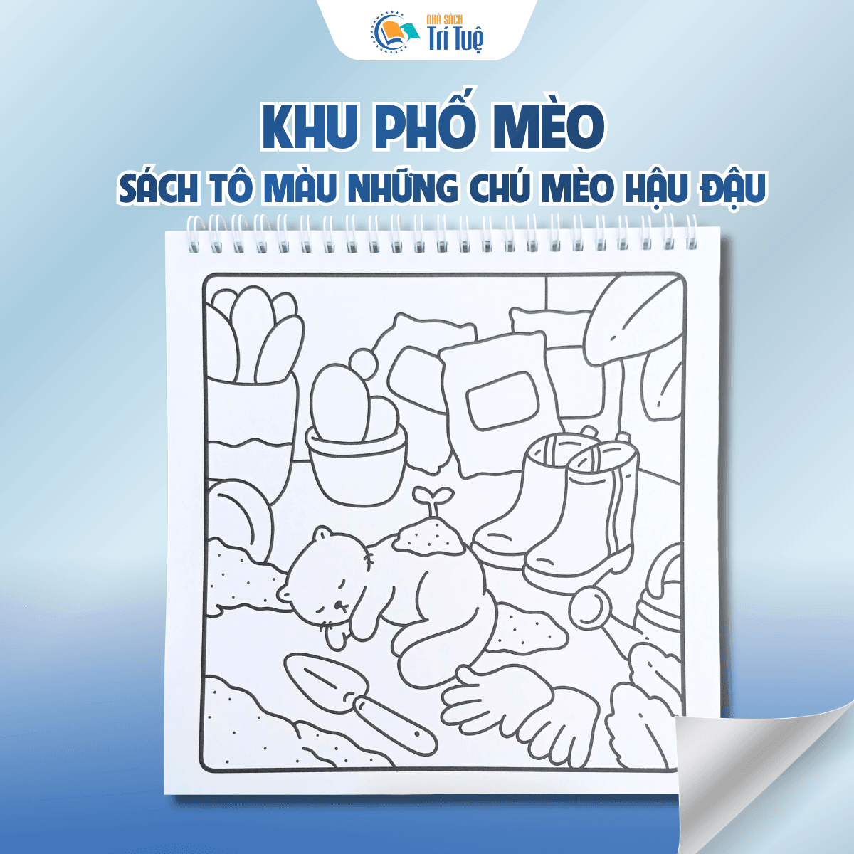 Khu phố mèo Sách tô màu những chú mèo hậu đậu