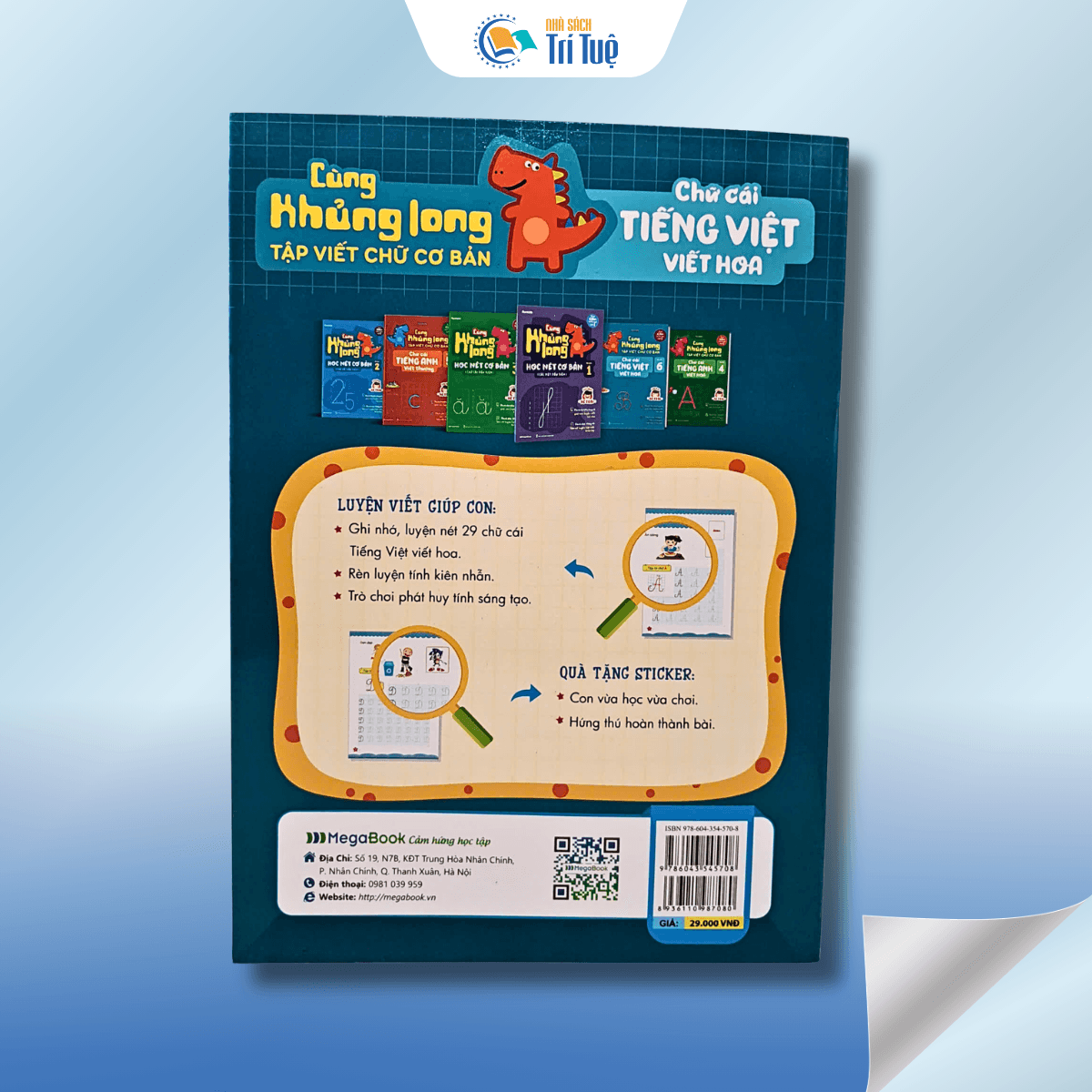Cùng Khủng Long Tập Viết Chữ Cơ Bản - Quyển 6 - Bé Trai