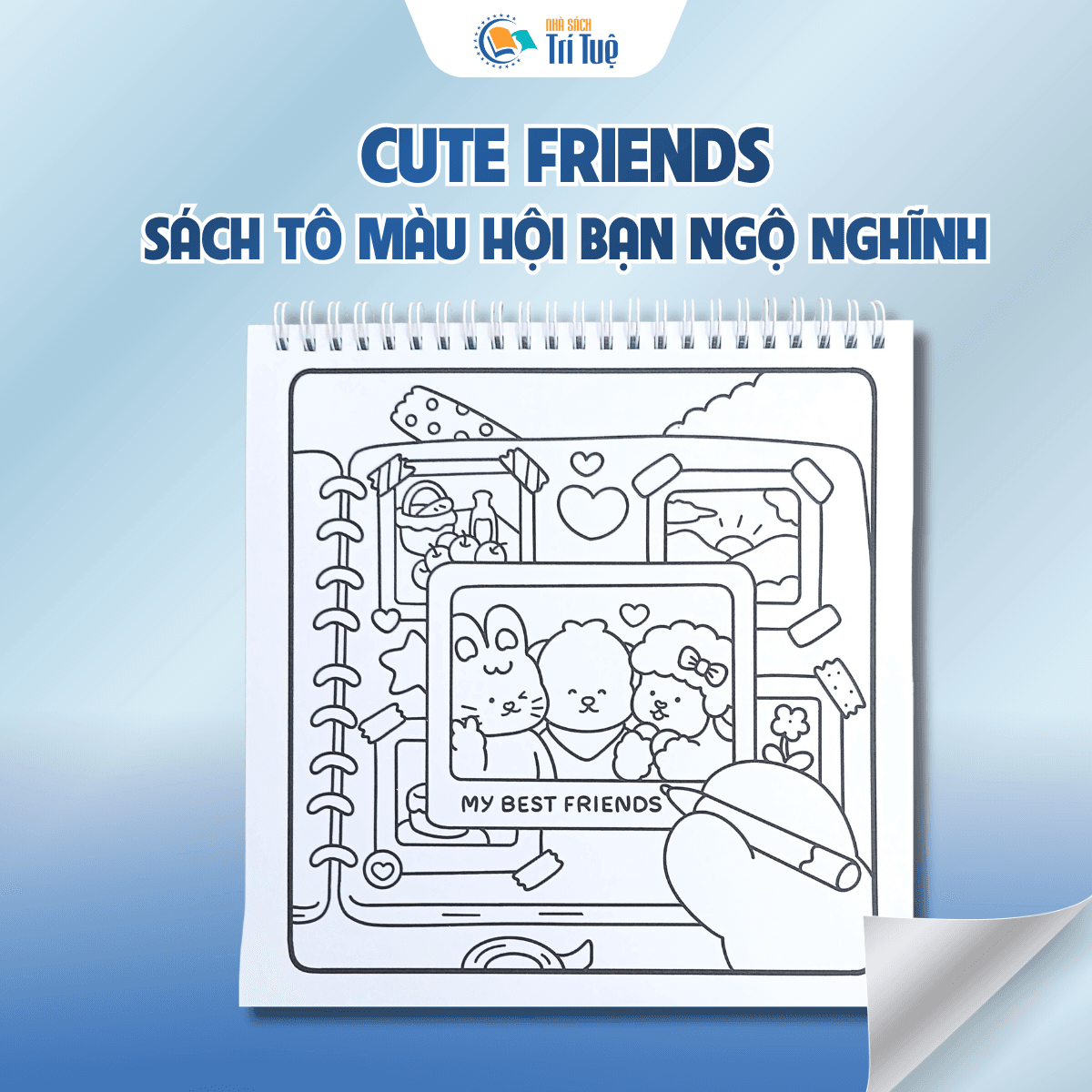 Cute friends Sách tô màu hội bạn ngộ nghĩnh