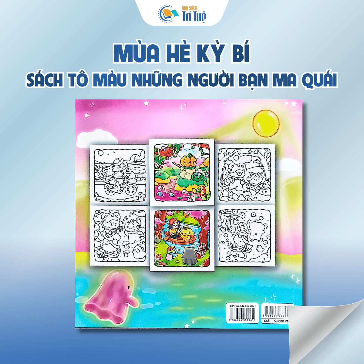 Mùa hè kỳ bí, sách tô màu những người bạn ma quái