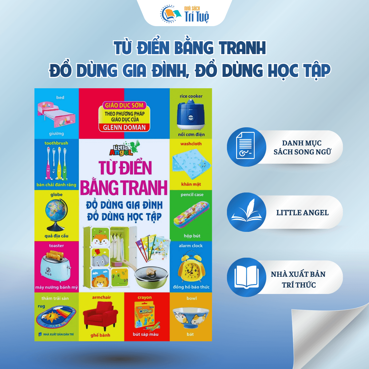 Từ Điển Bằng Tranh - Đồ Dùng Gia Đình, Đồ Dùng Học Tập - Giáo Dục Sớm Theo Phương Pháp Giáo Dục Của Glenn Doman