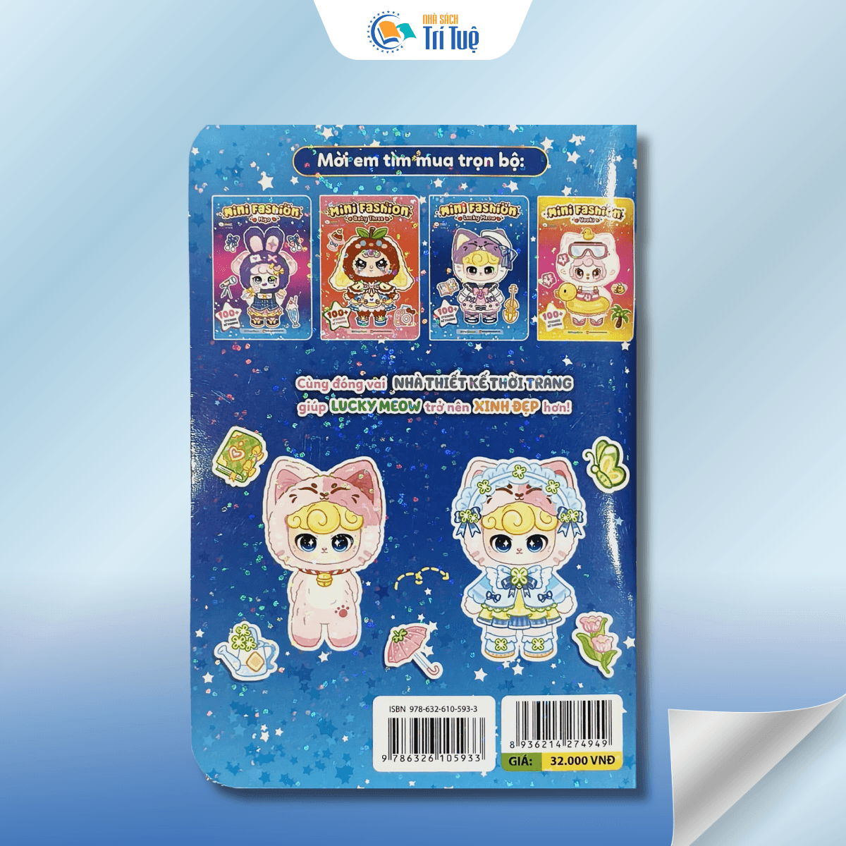 Mini fashion - Lucky Meow - 100+ stickers dễ thương