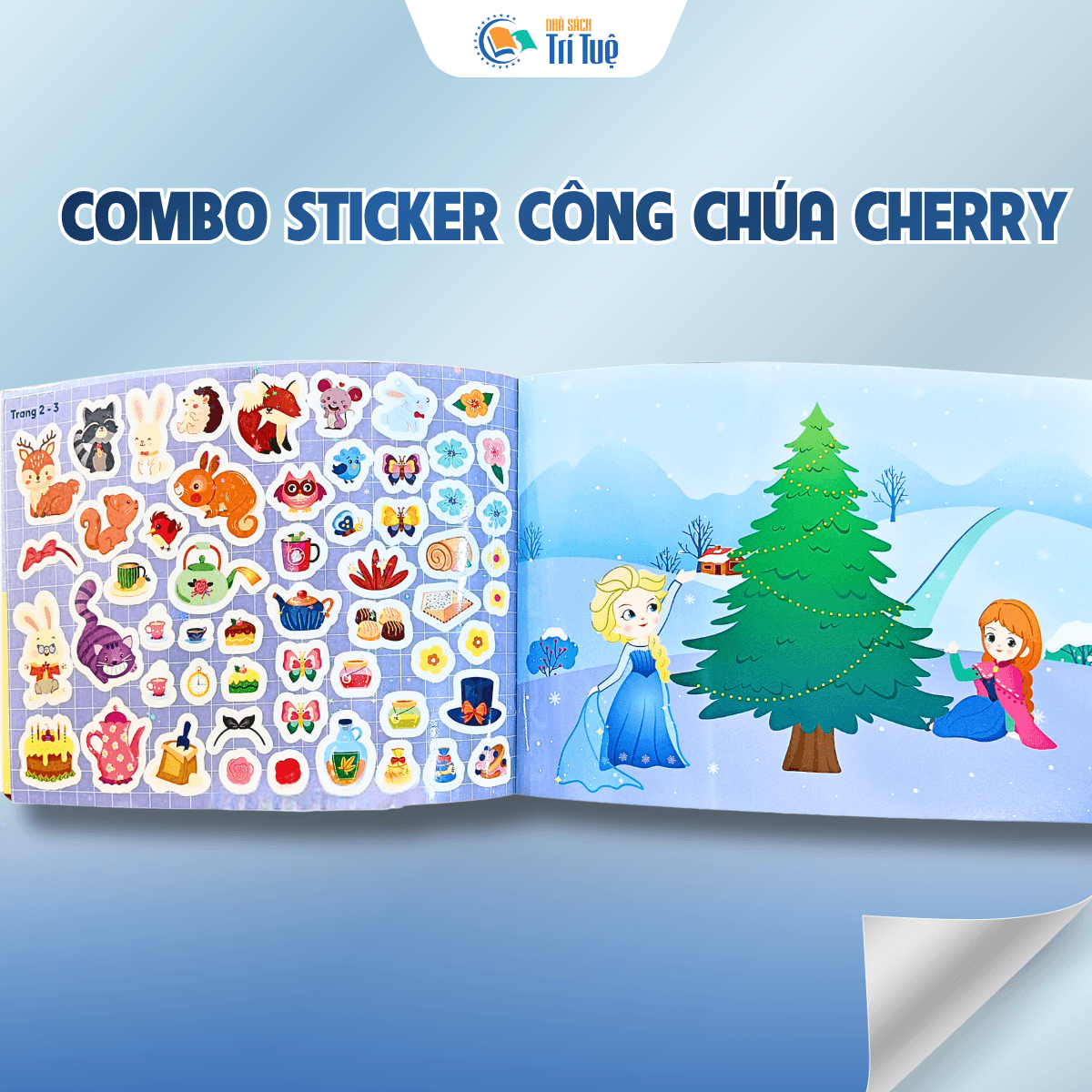 Combo sticker công chúa cherry (5 cuốn)
