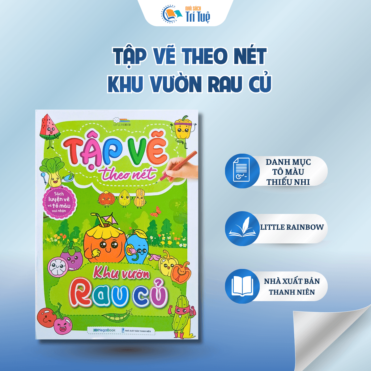 Tập vẽ theo nét - khu vườn rau củ