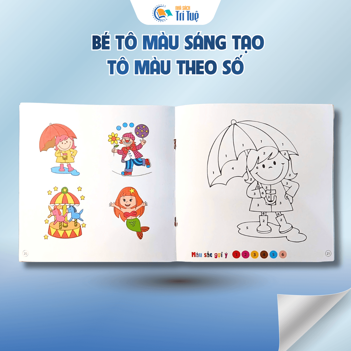 Bé tô màu sáng tạo - Tô màu theo số