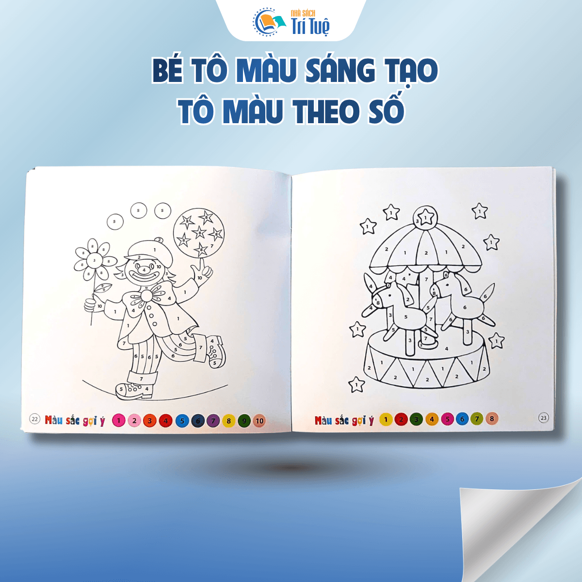 Bé tô màu sáng tạo - Tô màu theo số