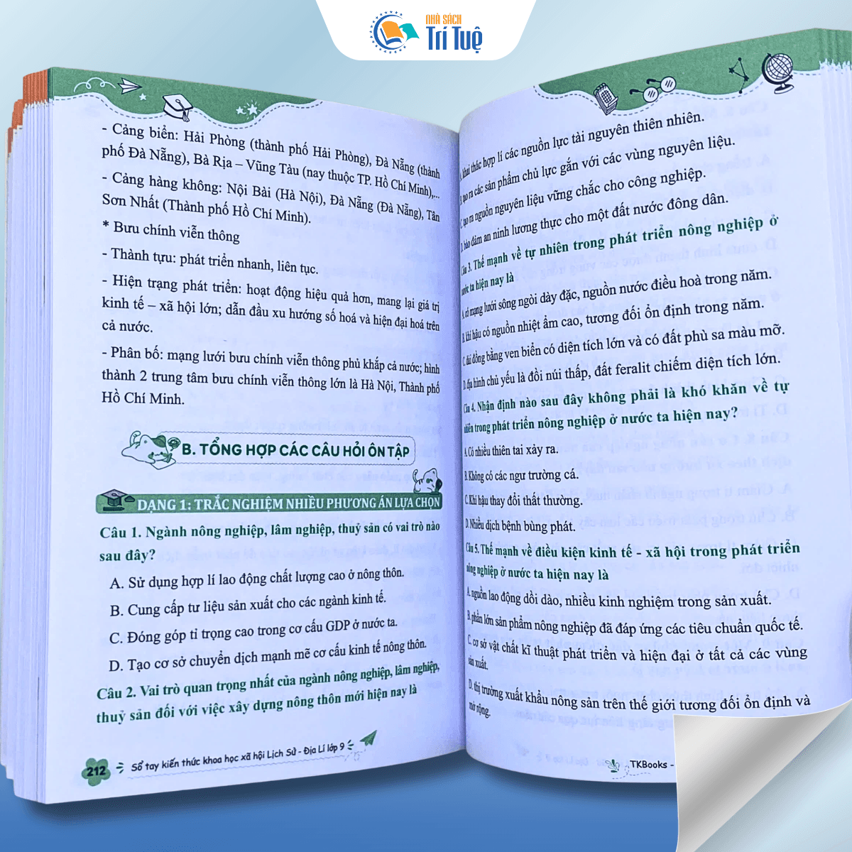 Sổ Tay Kiến Thức Khoa Học Xã Hội Lịch Sử - Địa Lí - Lớp 9