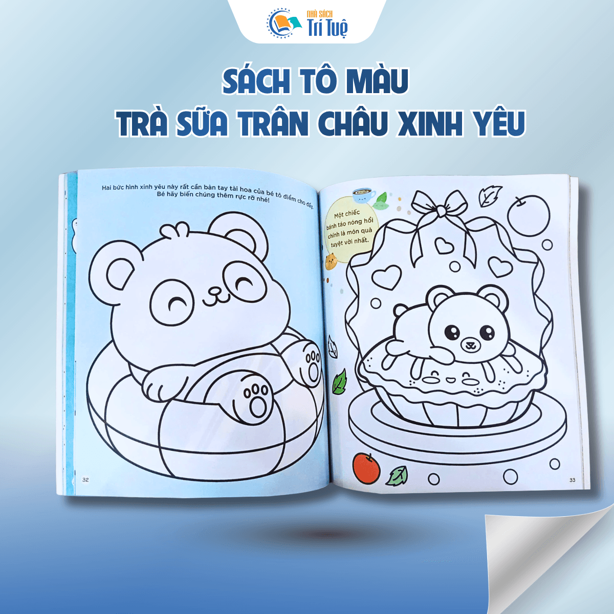 Sách tô màu - Trà sữa chân trâu xinh yêu