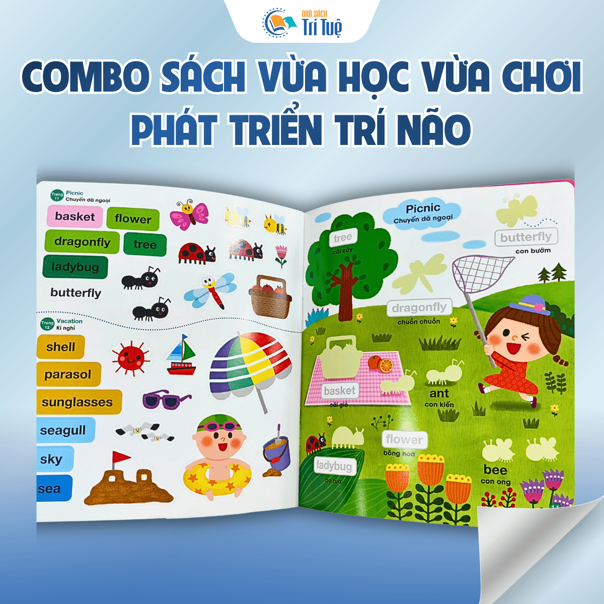 Combo Sách vừa học vừa chơi phát triển trí não( 5 cuốn )