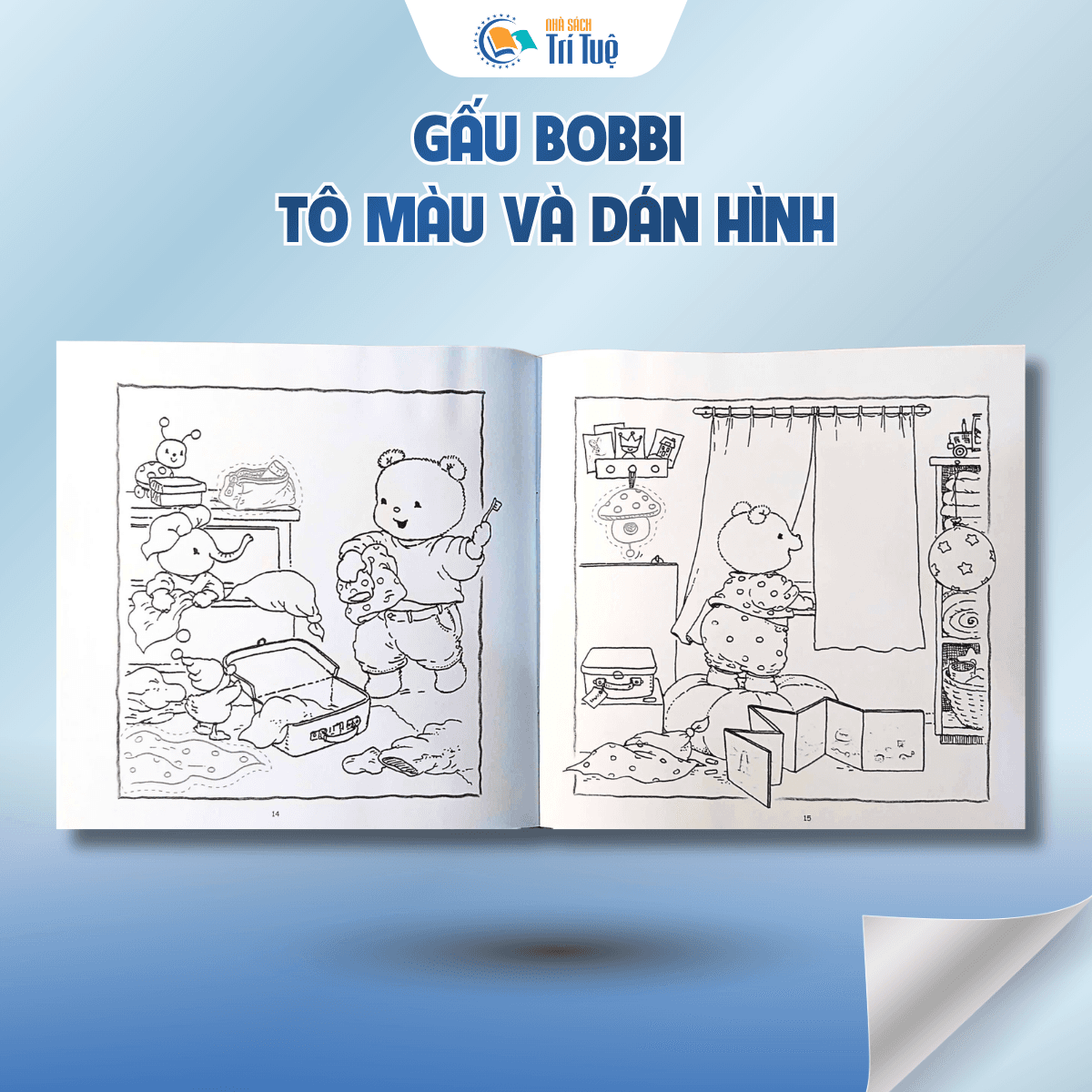 Gấu Bobbi - Tô màu và dán hình Tập 2