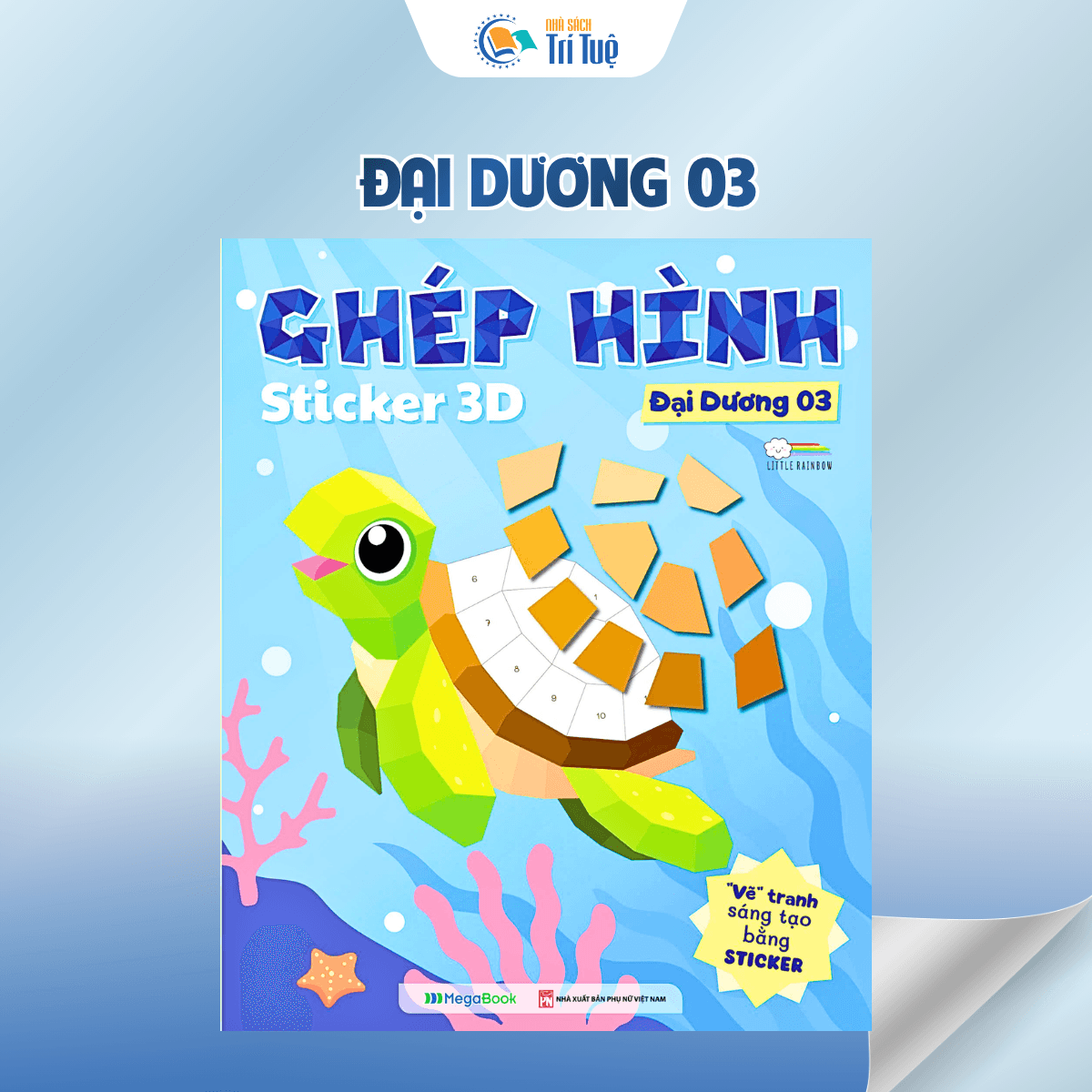 Bộ Ghép hình sticker 3D( 3 cuốn )
