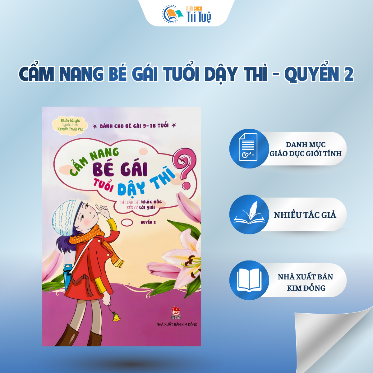 Sách: Cẩm Nang Bé Gái Tuổi Dậy Thì - Quyển 2