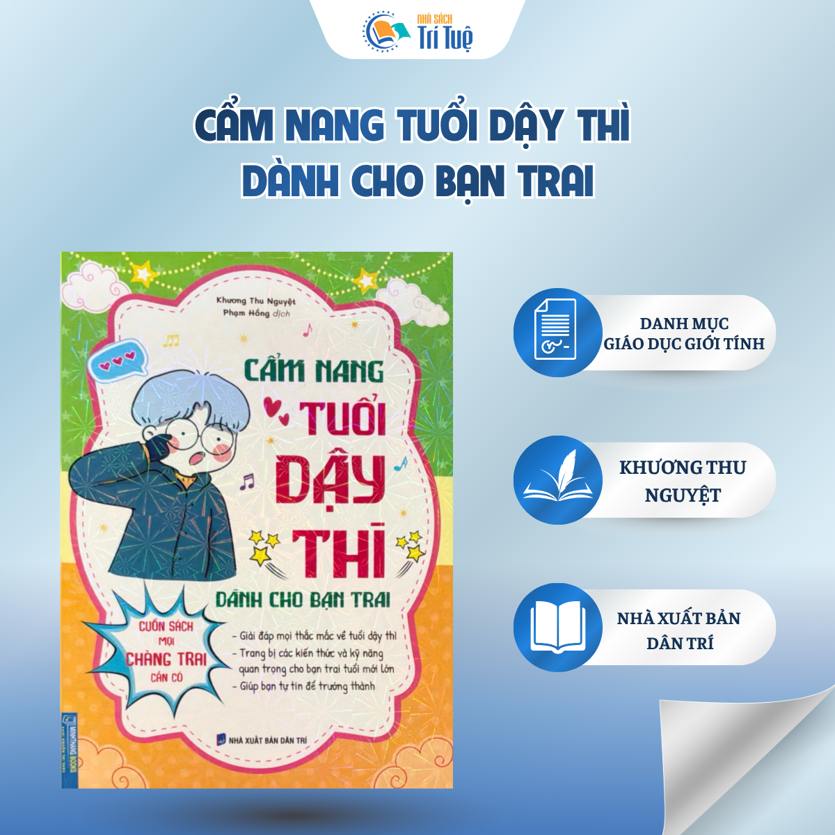Sách: Cẩm Nang Tuổi Dậy Thì Dành Cho Bạn Trai -NXB Dân Trí